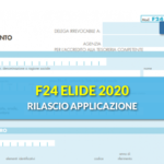 F24 ELIDE 2020: rilascio applicazione