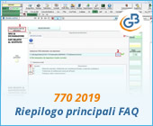 770 2019: riepilogo principali FAQ (domande frequenti)