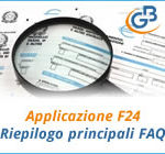 Applicazione F24 Riepilogo principali FAQ