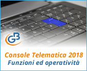 Console Telematica 2018: funzioni ed operatività