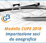 Modello CUPE 2018: importazione soci da anagrafica