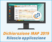 Dichiarazione IRAP 2019: rilascio applicazione