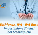 Dichiarazione IVA e IVA Base 2019: importazione Sindaci nel Frontespizio