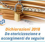 Dichiarazioni 2018: De-storicizzazione e accorgimenti da seguire