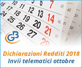 Dichiarazioni dei Redditi 2018: invii telematici nel mese di ottobre