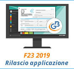 F23 2019: rilascio applicazione