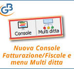 Nuova Console Fatturazione/Fiscale e menu Multi ditta