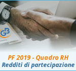 PF 2019 quadro RH: Redditi di partecipazione