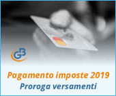 Pagamento imposte 2019: proroga versamenti