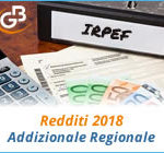 Redditi 2018: Addizionale Regionale