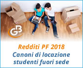 Redditi PF 2018: canoni di locazione studenti universitari fuori sede