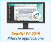 Redditi Persone Fisiche 2019: rilascio applicazione