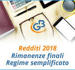 Redditi 2018: rimanenze finali Regime semplificato impresa