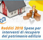 Redditi 2018: Spese per interventi di recupero del patrimonio edilizio