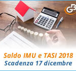 Saldo IMU e TASI 2018: scadenza 17 dicembre