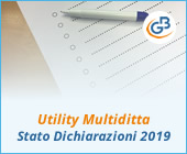 Utility Multiditta: Stato delle Dichiarazioni 2019