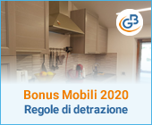 Bonus Mobili 2020: regole di detrazione