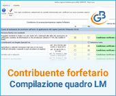 Contribuente forfetario: compilazione del quadro LM