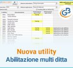 Nuova utility: Abilitazione multi ditta