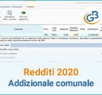 Redditi 2020: gestione Addizionale comunale