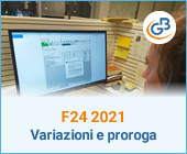 F24 2021: Variazione 2° acconto e proroga al 30/04/2021