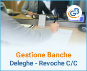 Gestione Banche e gestione Deleghe - Revoche all'utilizzo del conto corrente