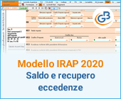 Modello IRAP 2020: saldo 2019 non dovuto e recupero eccedenze