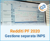 Redditi PF 2020: Gestione separata INPS