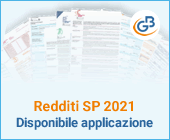 Redditi SP 2021: disponibile applicazione